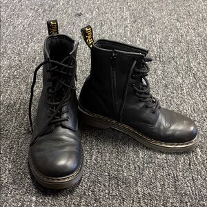 Dr. Martens Black Leather Lace-Up Boots